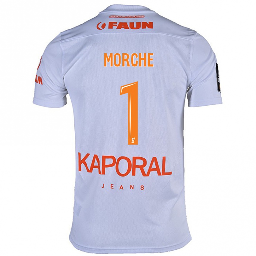 Kids Football Cosette Morché #1 White Away Jersey 2024/25 T-Shirt Za