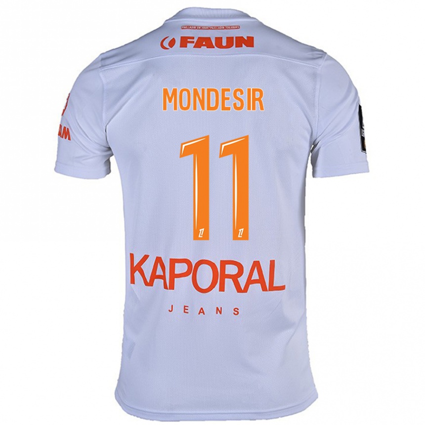 Kids Football Nérilia Mondésir #11 White Away Jersey 2024/25 T-Shirt Za