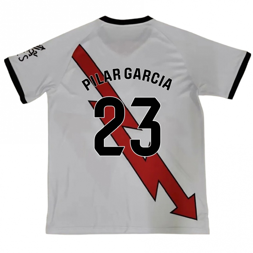 Kids Football María Pilar García Villalba #23 Red Away Jersey 2024/25 T-Shirt Za