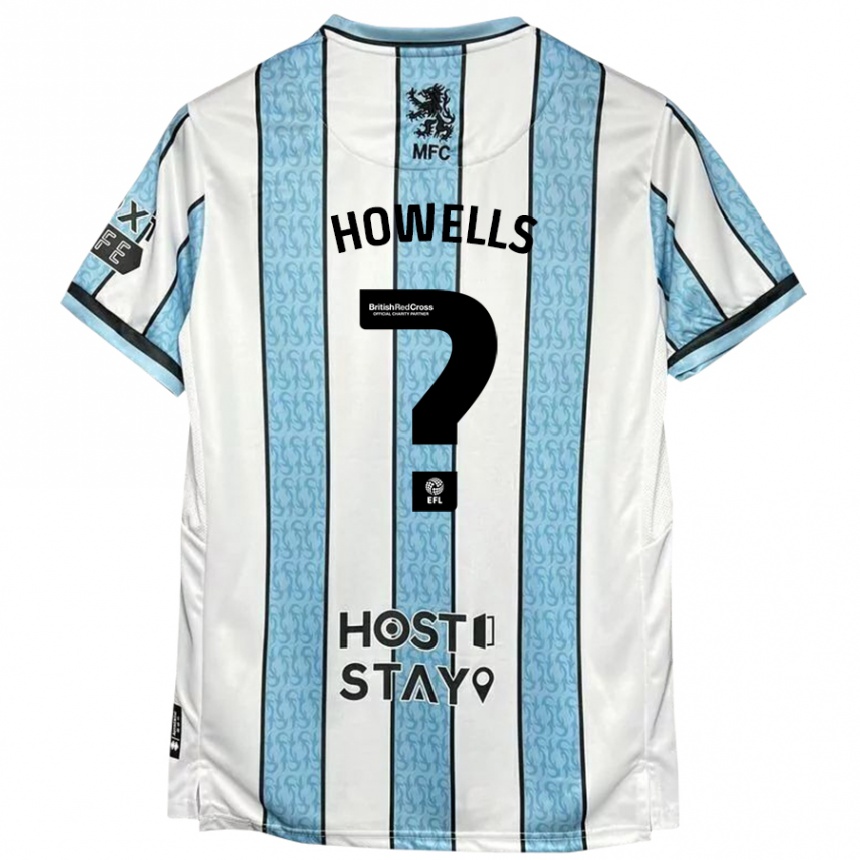 Kids Football Max Howells #0 White Blue Away Jersey 2024/25 T-Shirt Za