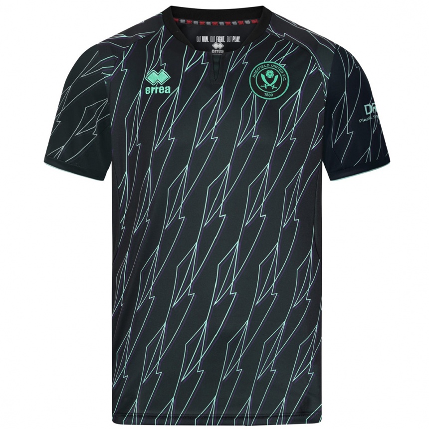 Kids Football Dovydas Sasnauskas #46 Black Green Away Jersey 2024/25 T-Shirt Za