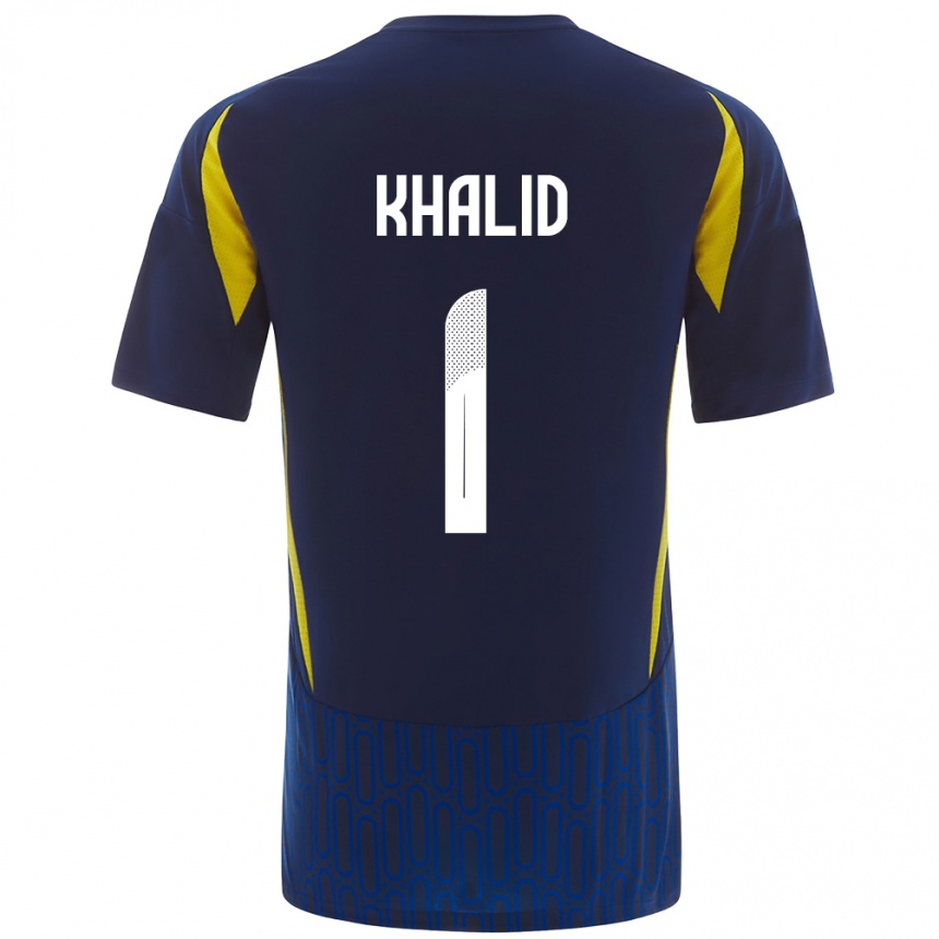 Kids Football Sara Khalid #1 Blue Yellow Away Jersey 2024/25 T-Shirt Za