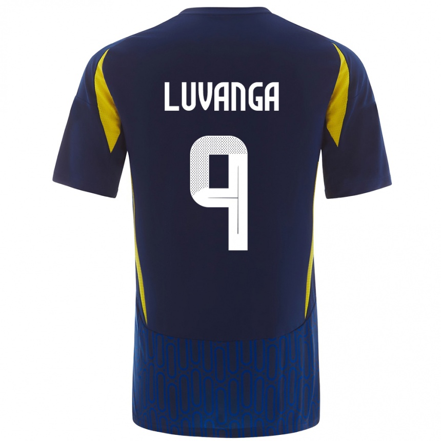 Kids Football Clara Luvanga #9 Blue Yellow Away Jersey 2024/25 T-Shirt Za