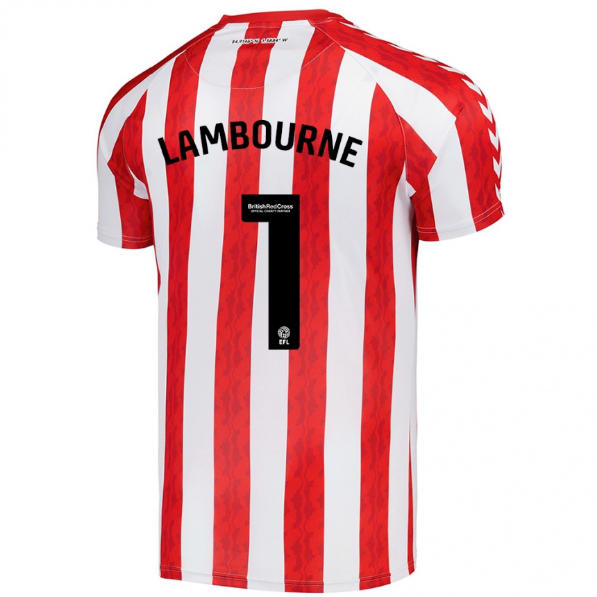 Men Football Demi Lambourne #1 Red White Home Jersey 2024/25 T-Shirt Za