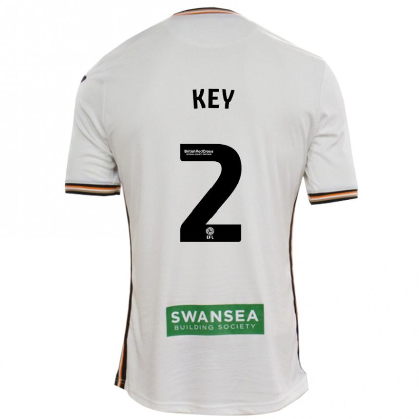 Men Football Josh Key #2 White Home Jersey 2024/25 T-Shirt Za