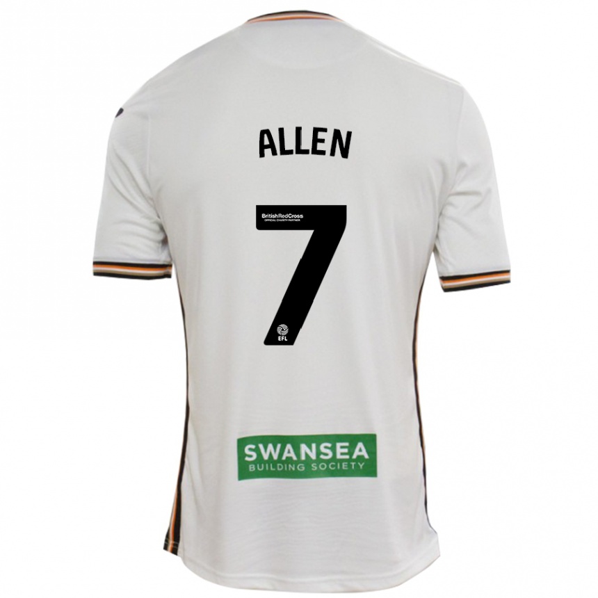 Men Football Joe Allen #7 White Home Jersey 2024/25 T-Shirt Za