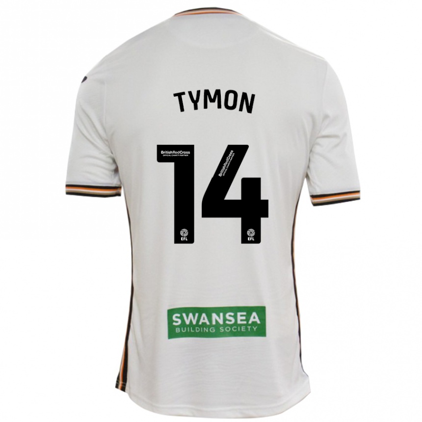 Men Football Josh Tymon #14 White Home Jersey 2024/25 T-Shirt Za