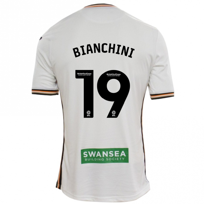 Men Football Florian Bianchini #19 White Home Jersey 2024/25 T-Shirt Za