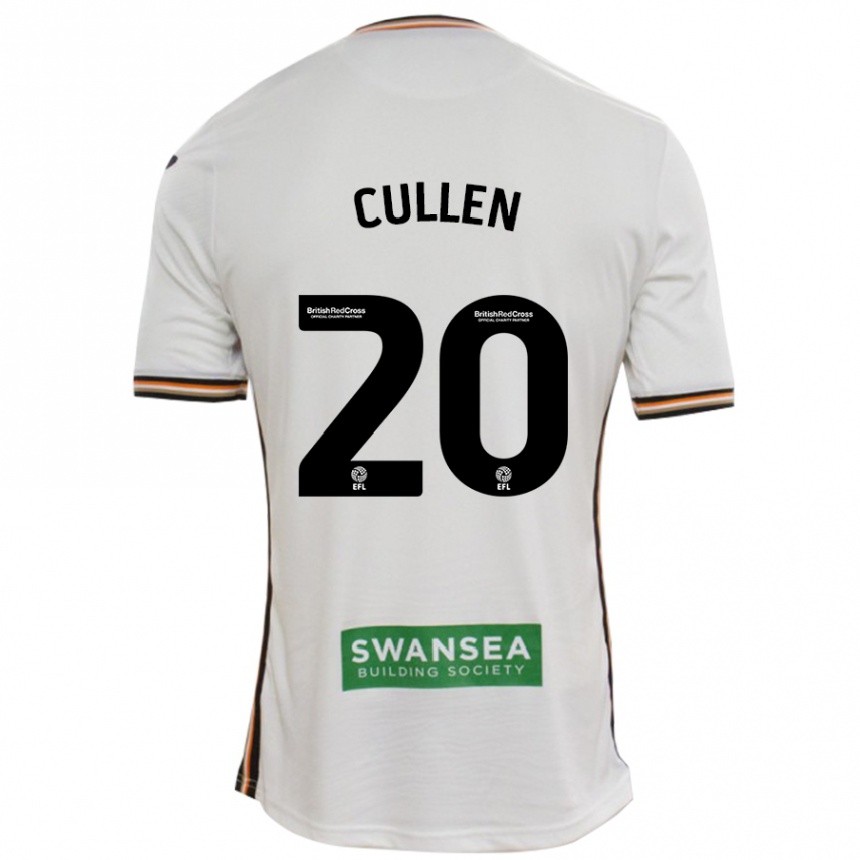 Men Football Liam Cullen #20 White Home Jersey 2024/25 T-Shirt Za