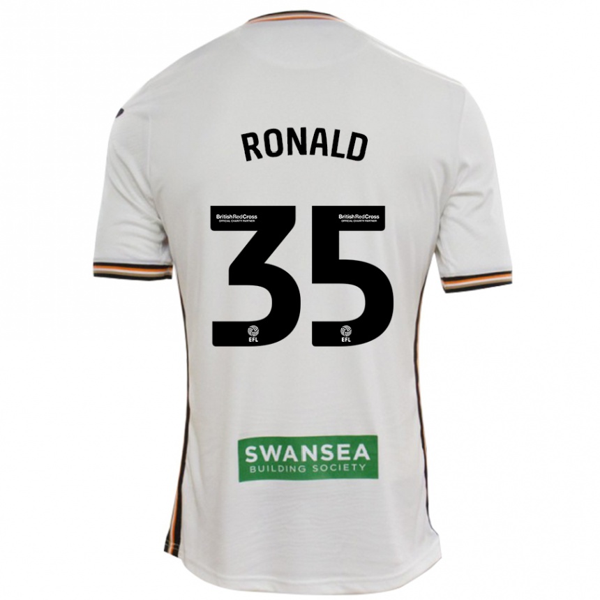 Men Football Ronald #35 White Home Jersey 2024/25 T-Shirt Za