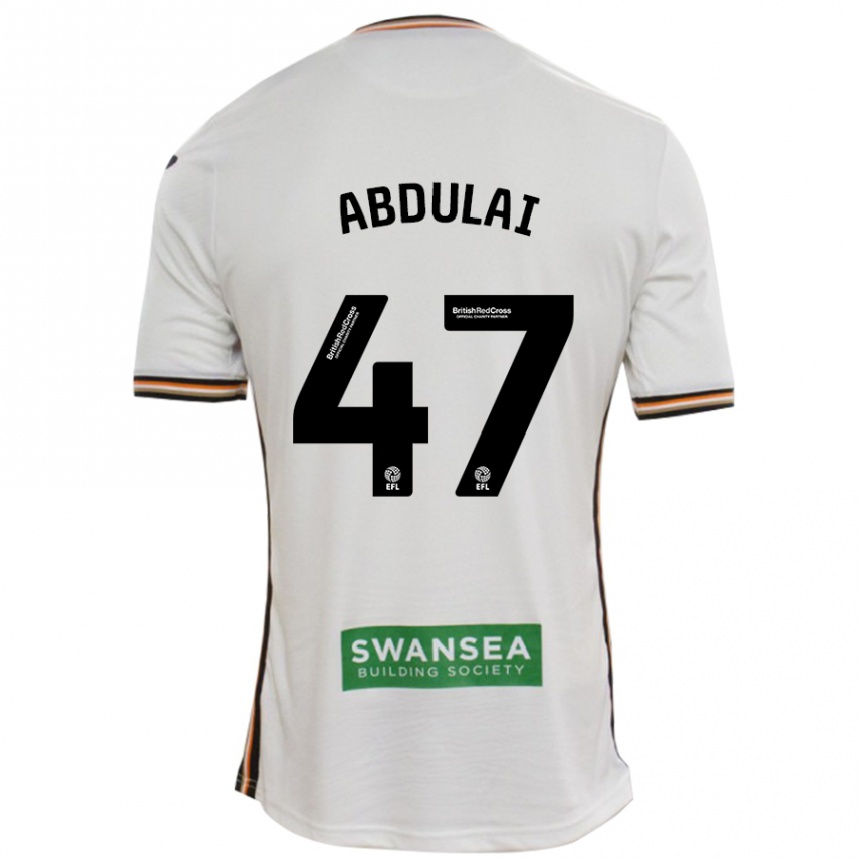 Men Football Azeem Abdulai #47 White Home Jersey 2024/25 T-Shirt Za