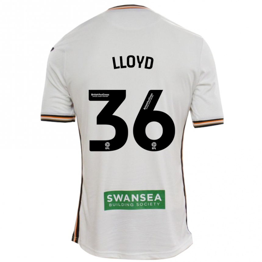 Men Football Ben Lloyd #36 White Home Jersey 2024/25 T-Shirt Za