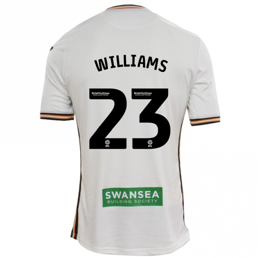 Men Football Jessica Williams #23 White Home Jersey 2024/25 T-Shirt Za