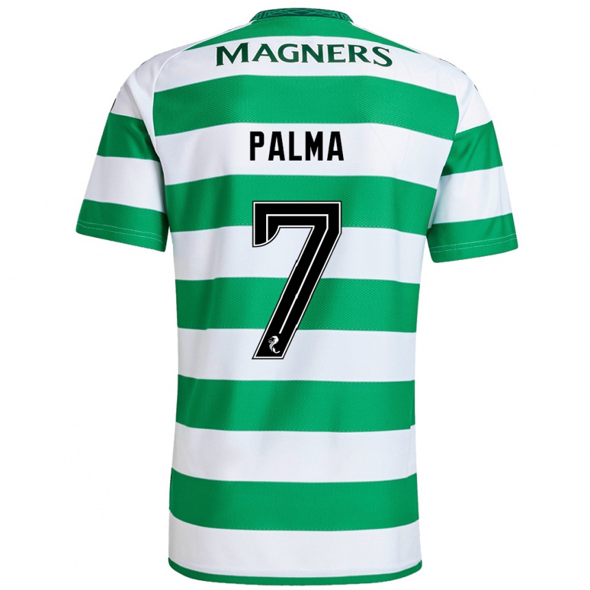 Men Football Luis Palma #7 Green White Home Jersey 2024/25 T-Shirt Za