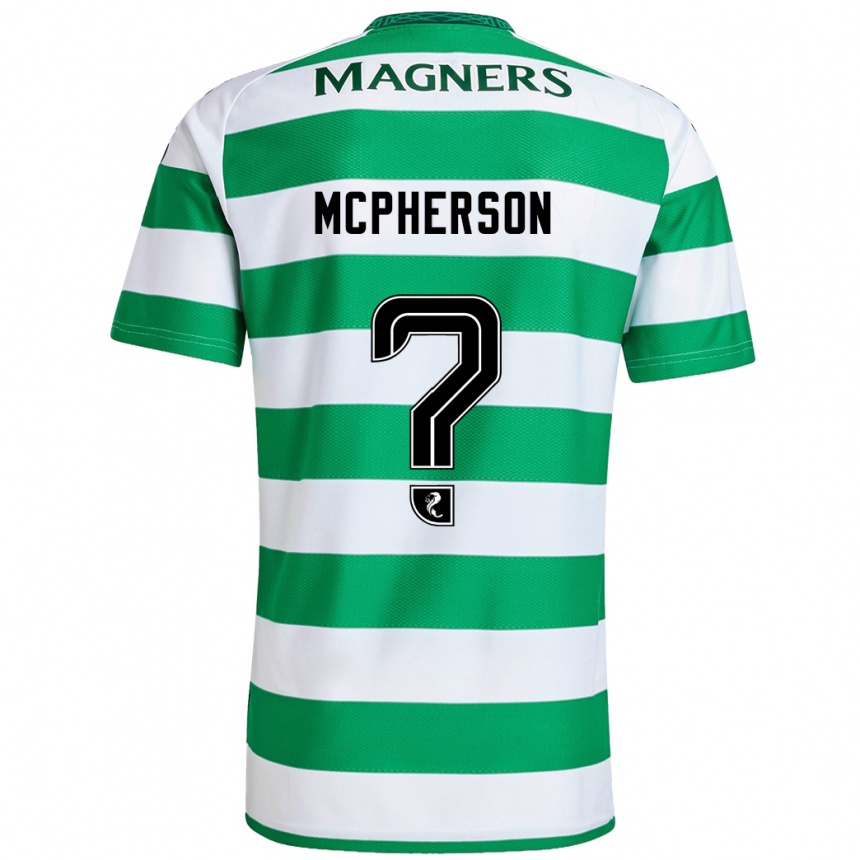 Men Football Ben Mcpherson #0 Green White Home Jersey 2024/25 T-Shirt Za