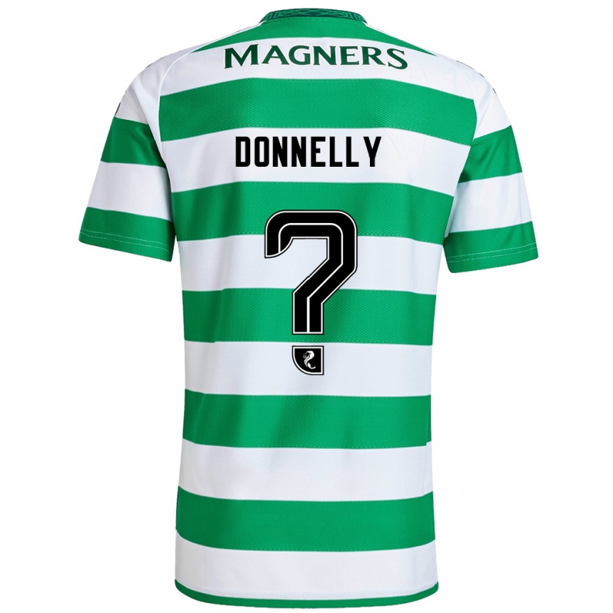 Men Football Jacob Donnelly #0 Green White Home Jersey 2024/25 T-Shirt Za