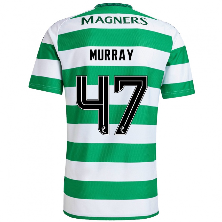 Men Football Dane Murray #47 Green White Home Jersey 2024/25 T-Shirt Za