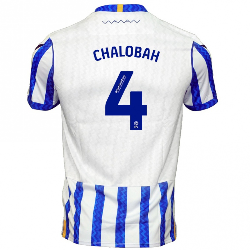 Men Football Nathaniel Chalobah #4 Blue White Home Jersey 2024/25 T-Shirt Za