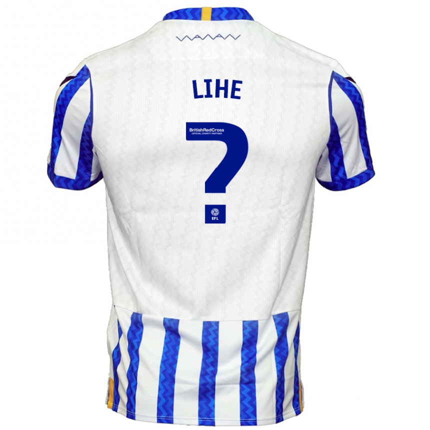 Men Football Harris Lihe #0 Blue White Home Jersey 2024/25 T-Shirt Za