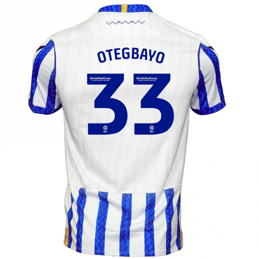 Men Football Gabriel Otegbayo #33 Blue White Home Jersey 2024/25 T-Shirt Za