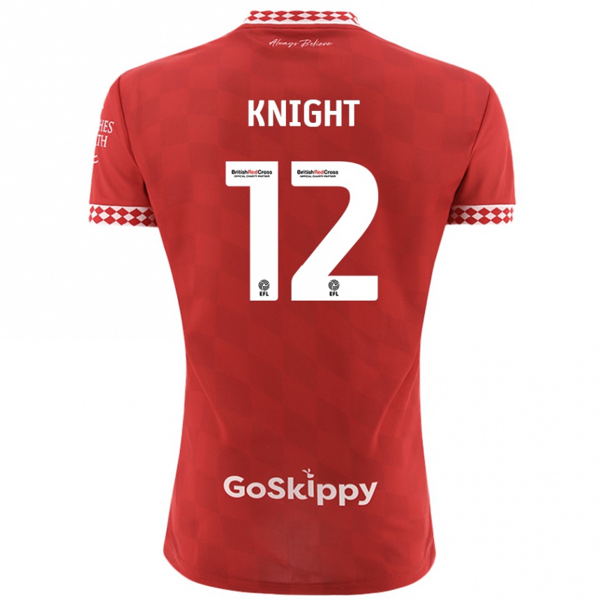 Men Football Jason Knight #12 Red Home Jersey 2024/25 T-Shirt Za