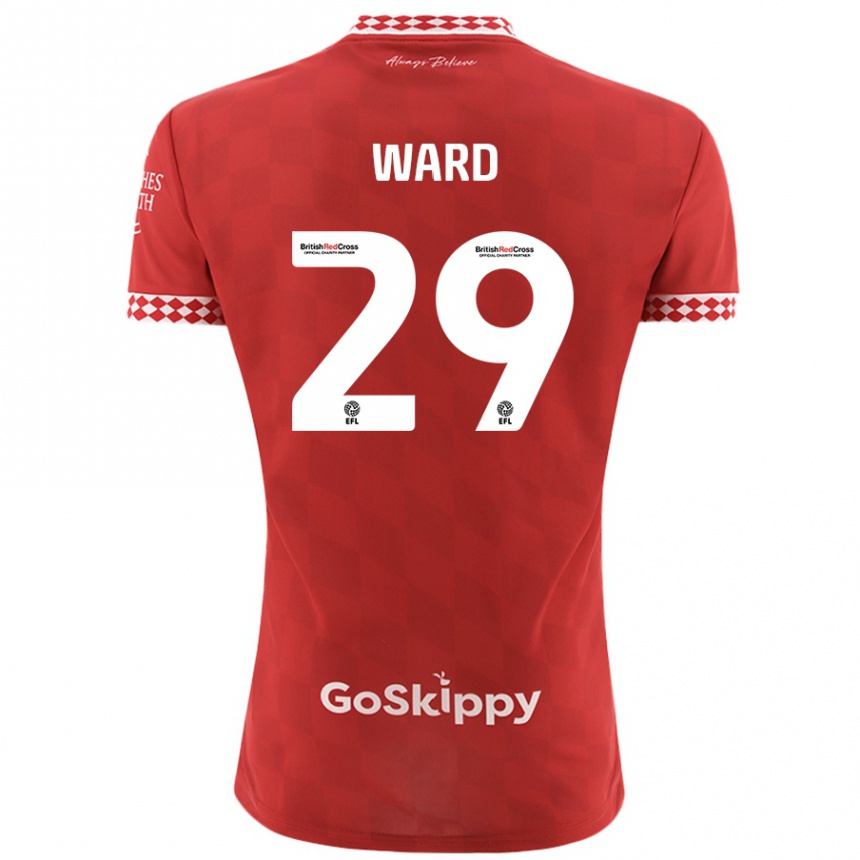 Men Football Mari Ward #29 Red Home Jersey 2024/25 T-Shirt Za