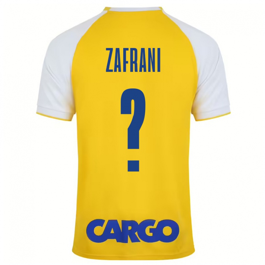 Men Football Itay Zafrani #0 Yellow White Home Jersey 2024/25 T-Shirt Za