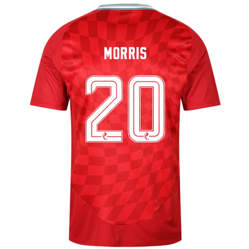 Men Football Shayden Morris #20 Red Home Jersey 2024/25 T-Shirt Za