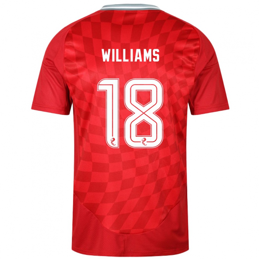 Men Football Rhys Williams #18 Red Home Jersey 2024/25 T-Shirt Za