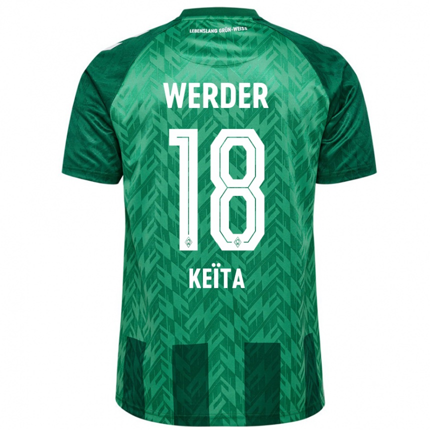 Men Football Naby Keïta #18 Green Home Jersey 2024/25 T-Shirt Za