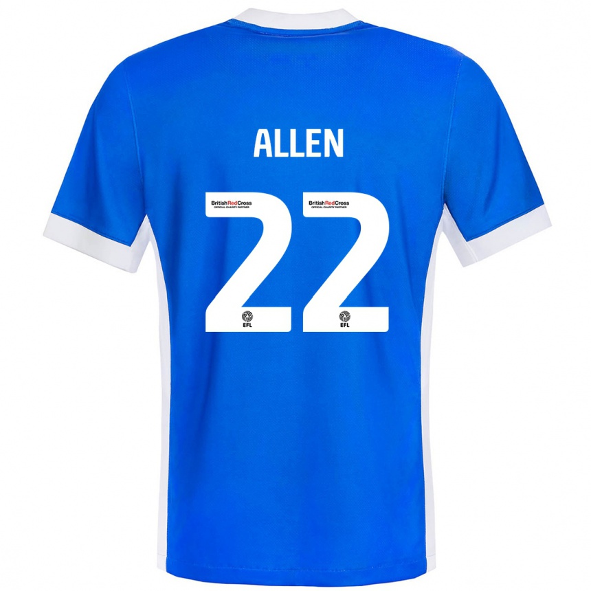 Men Football Remi Allen #22 Blue White Home Jersey 2024/25 T-Shirt Za