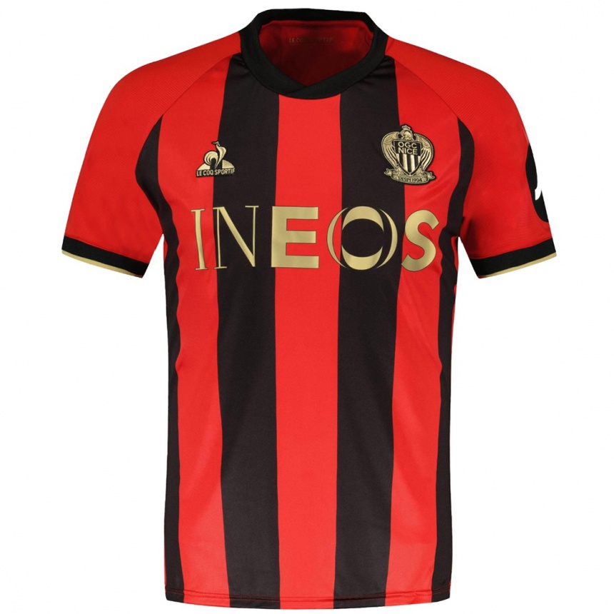 Men Football Rayan Jerbi #0 Red Black Home Jersey 2024/25 T-Shirt Za