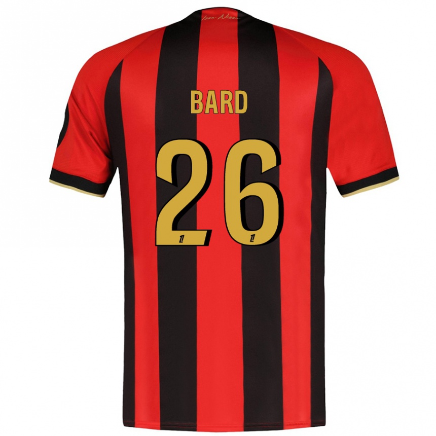 Men Football Melvin Bard #26 Red Black Home Jersey 2024/25 T-Shirt Za