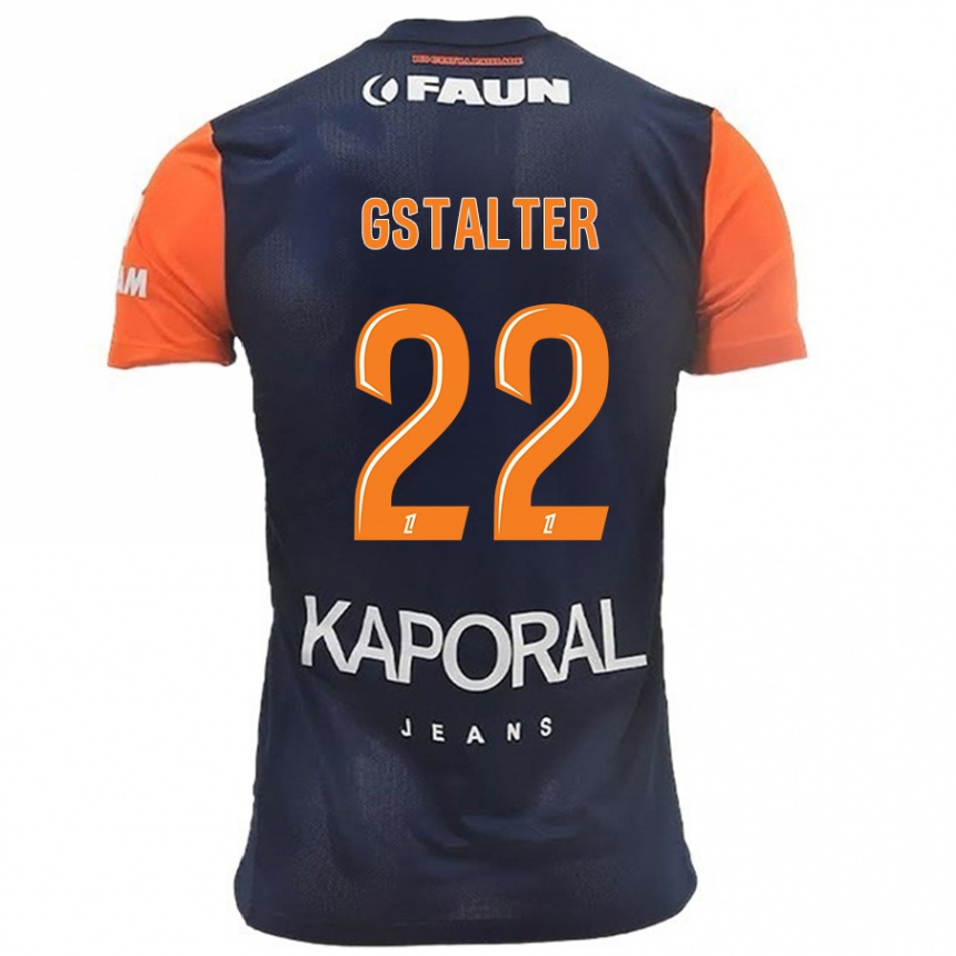 Men Football Lola Gstalter #22 Navy Blue Orange Home Jersey 2024/25 T-Shirt Za