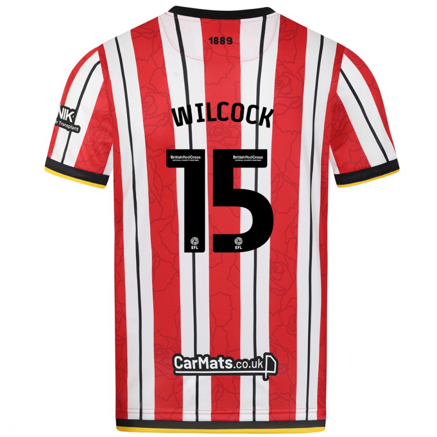 Men Football Tamara Wilcock #15 Red White Stripes Home Jersey 2024/25 T-Shirt Za