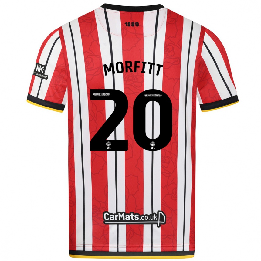 Men Football Izzy Morfitt #20 Red White Stripes Home Jersey 2024/25 T-Shirt Za