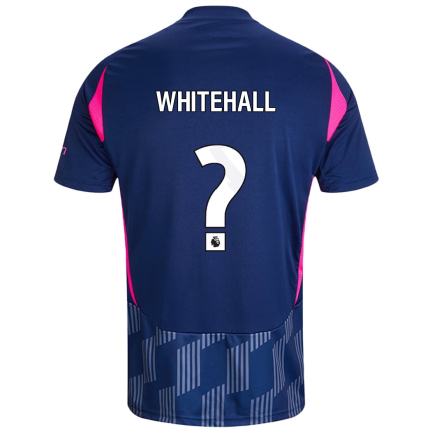 Men Football Archie Whitehall #0 Royal Blue Pink Away Jersey 2024/25 T-Shirt Za