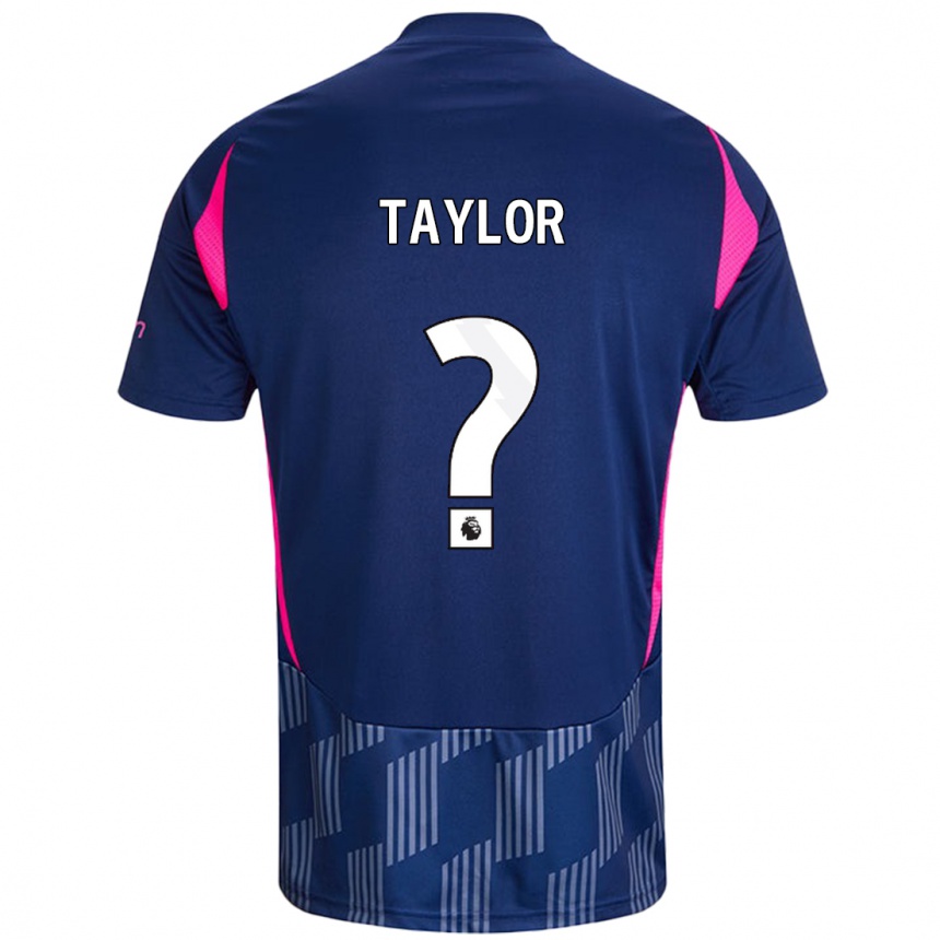 Men Football Dale Taylor #0 Royal Blue Pink Away Jersey 2024/25 T-Shirt Za