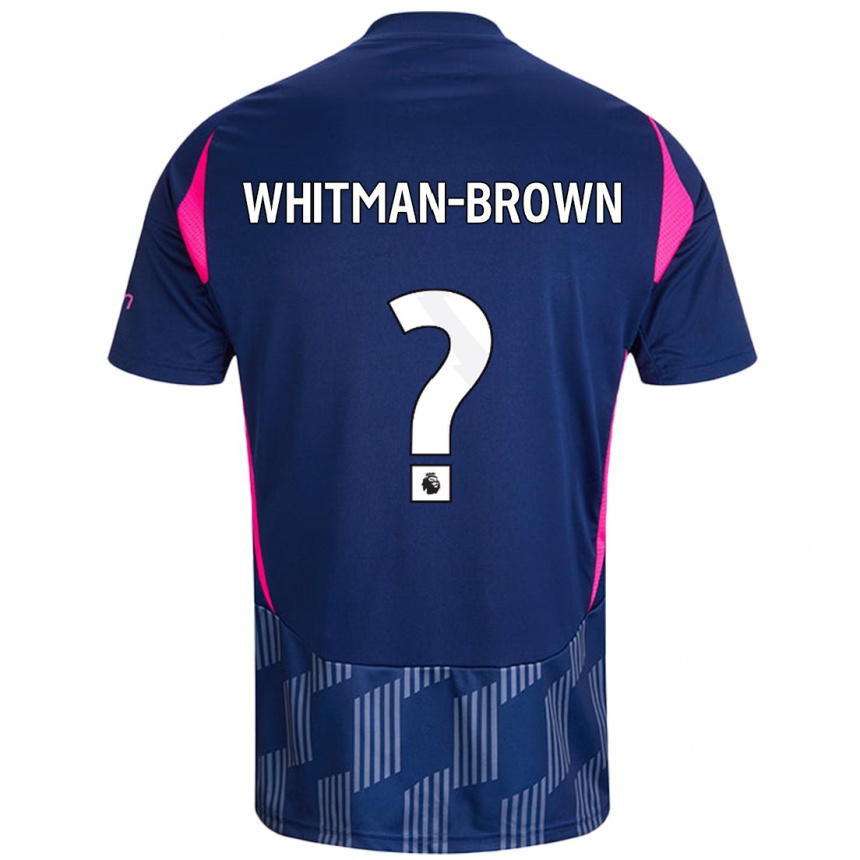 Men Football Chae Whitman-Brown #0 Royal Blue Pink Away Jersey 2024/25 T-Shirt Za