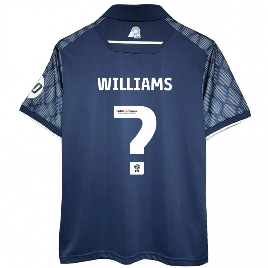 Men Football Sam Williams #0 Black Away Jersey 2024/25 T-Shirt Za