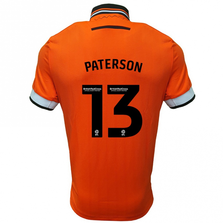 Men Football Callum Paterson #13 Orange White Away Jersey 2024/25 T-Shirt Za