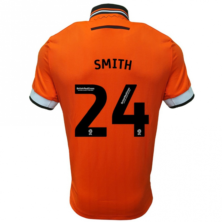 Men Football Michael Smith #24 Orange White Away Jersey 2024/25 T-Shirt Za