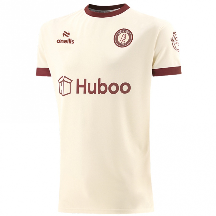 Men Football Isaac Abbott #0 Cream White Away Jersey 2024/25 T-Shirt Za