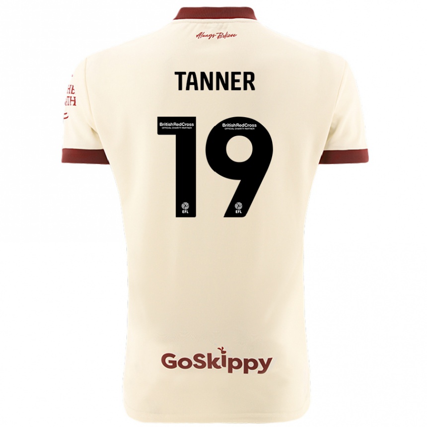 Men Football George Tanner #19 Cream White Away Jersey 2024/25 T-Shirt Za