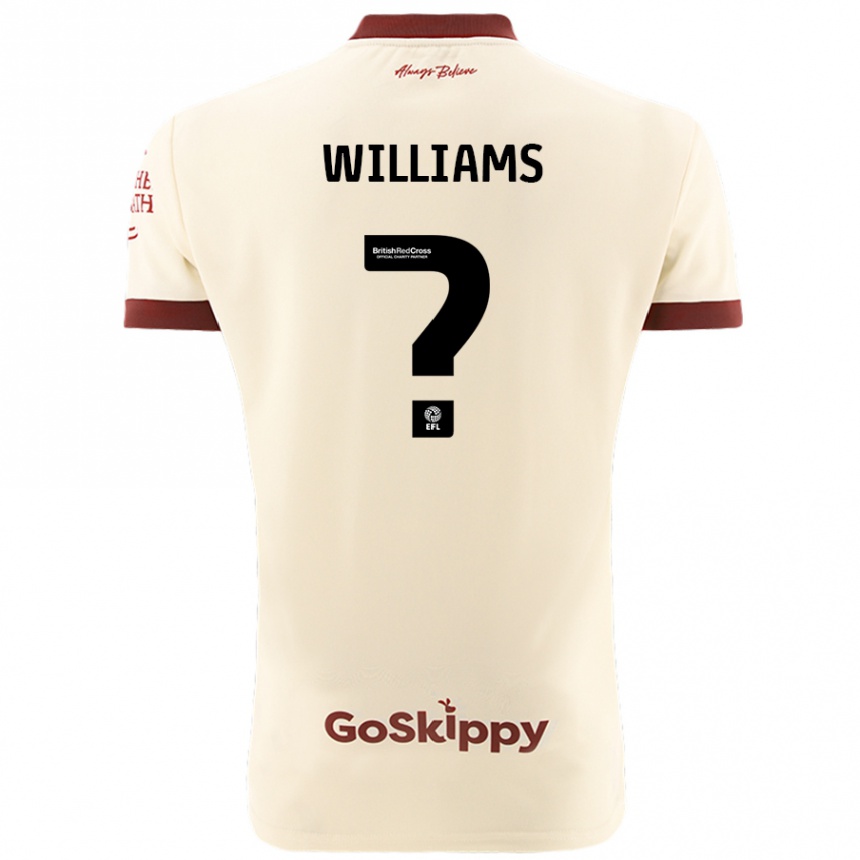 Men Football Ashton Williams #0 Cream White Away Jersey 2024/25 T-Shirt Za