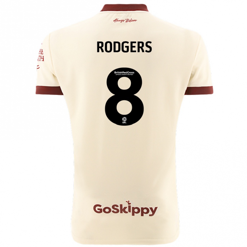 Men Football Amy Rodgers #8 Cream White Away Jersey 2024/25 T-Shirt Za