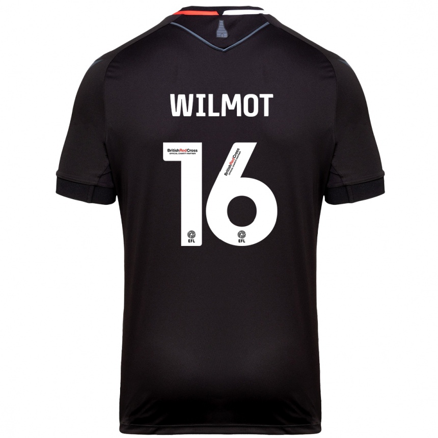 Men Football Ben Wilmot #16 Black Away Jersey 2024/25 T-Shirt Za