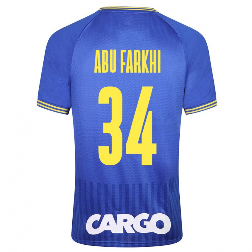 Men Football Sayed Abu Farkhi #34 White Away Jersey 2024/25 T-Shirt Za