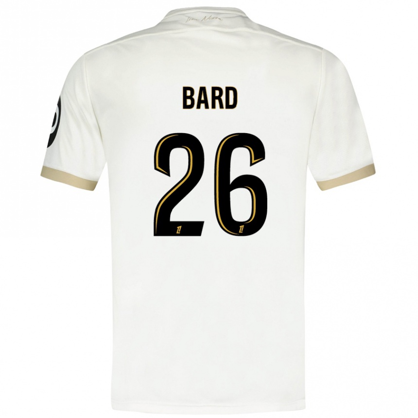 Men Football Melvin Bard #26 White Gold Away Jersey 2024/25 T-Shirt Za