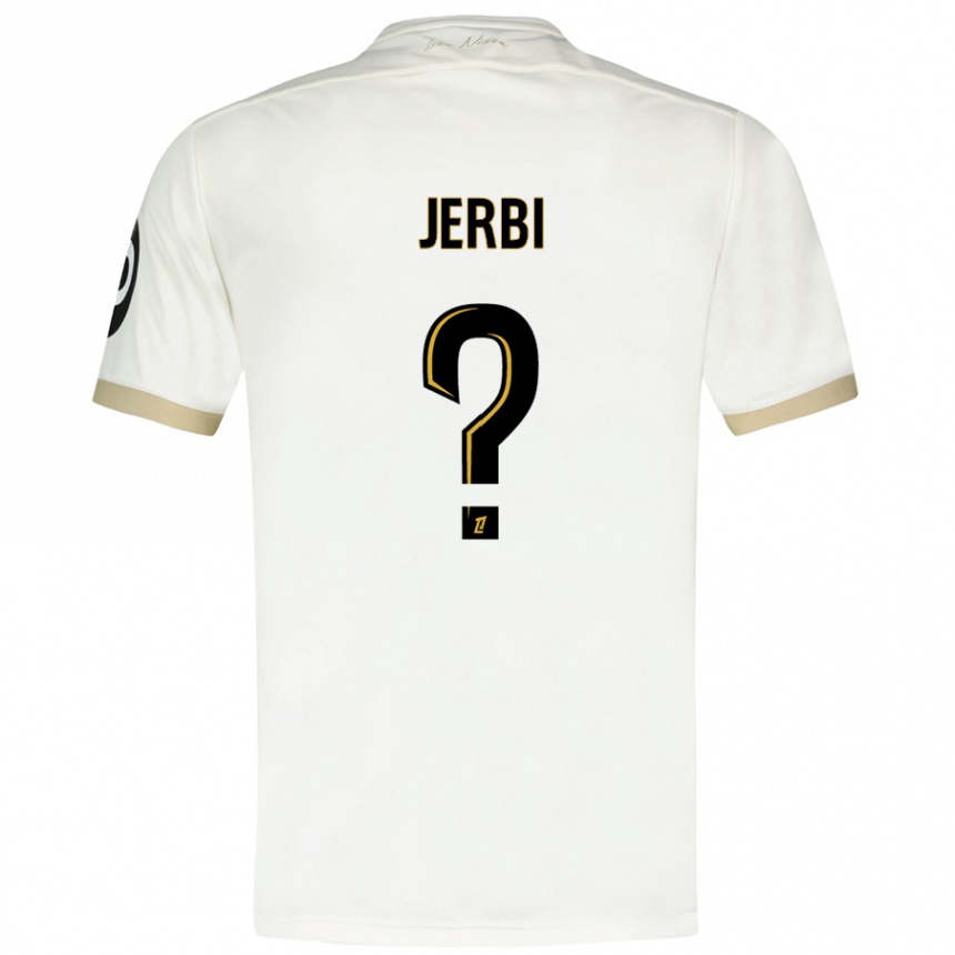 Men Football Rayan Jerbi #0 White Gold Away Jersey 2024/25 T-Shirt Za